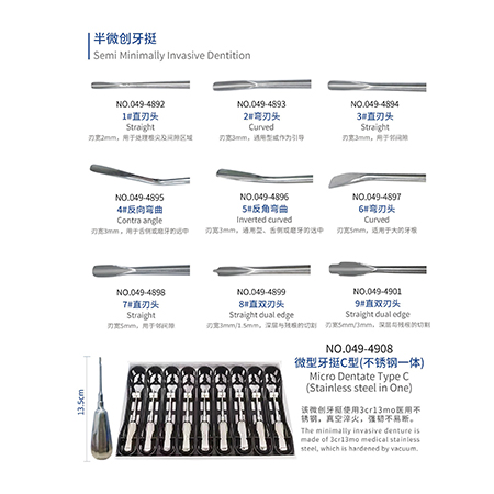 Semi minimally invasive dentition, Dental Instrument